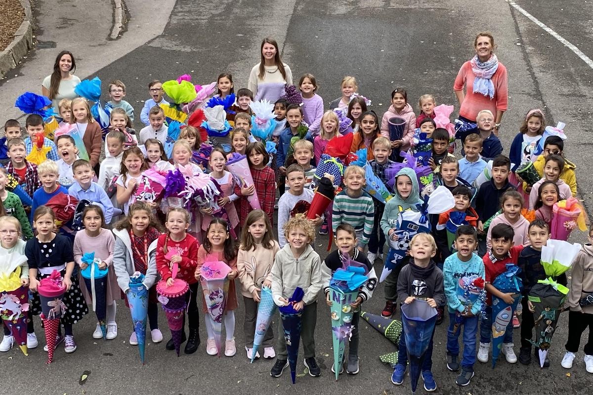 73 Kinder sind am Donnerstag an der Philipp-Matthäus-Hahn-Gemeinschaftsschule ins Schulleben gestartet