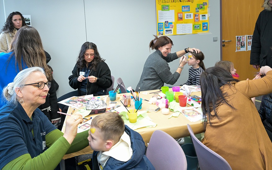 Beim Kinderschminken blieben keine Wünsche offen.
