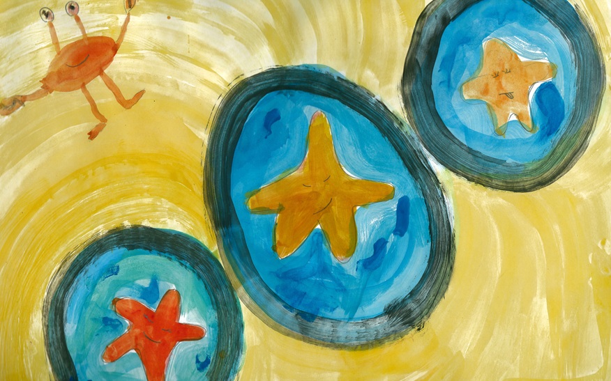 Beren Su Kolcak hat mit ihrem Bild den ersten Platz beim Malwettbewerb belegt. 