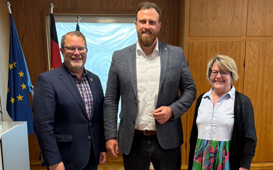 Weißenfelser Oberbürgermeister Martin Papke zu Besuch in Kornwestheim