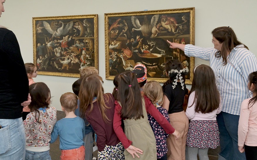 In den Bann der Kunst wurden zuletzt zahlreiche Kinder im Museum im Kleihues-Bau gezogen.